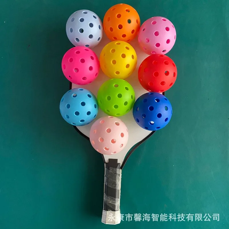Pickleball Ball Competition Pickleball Rolling Plastic Ball Glowing Pickleball Pickle Ball with 40 Holes Racquet Sports