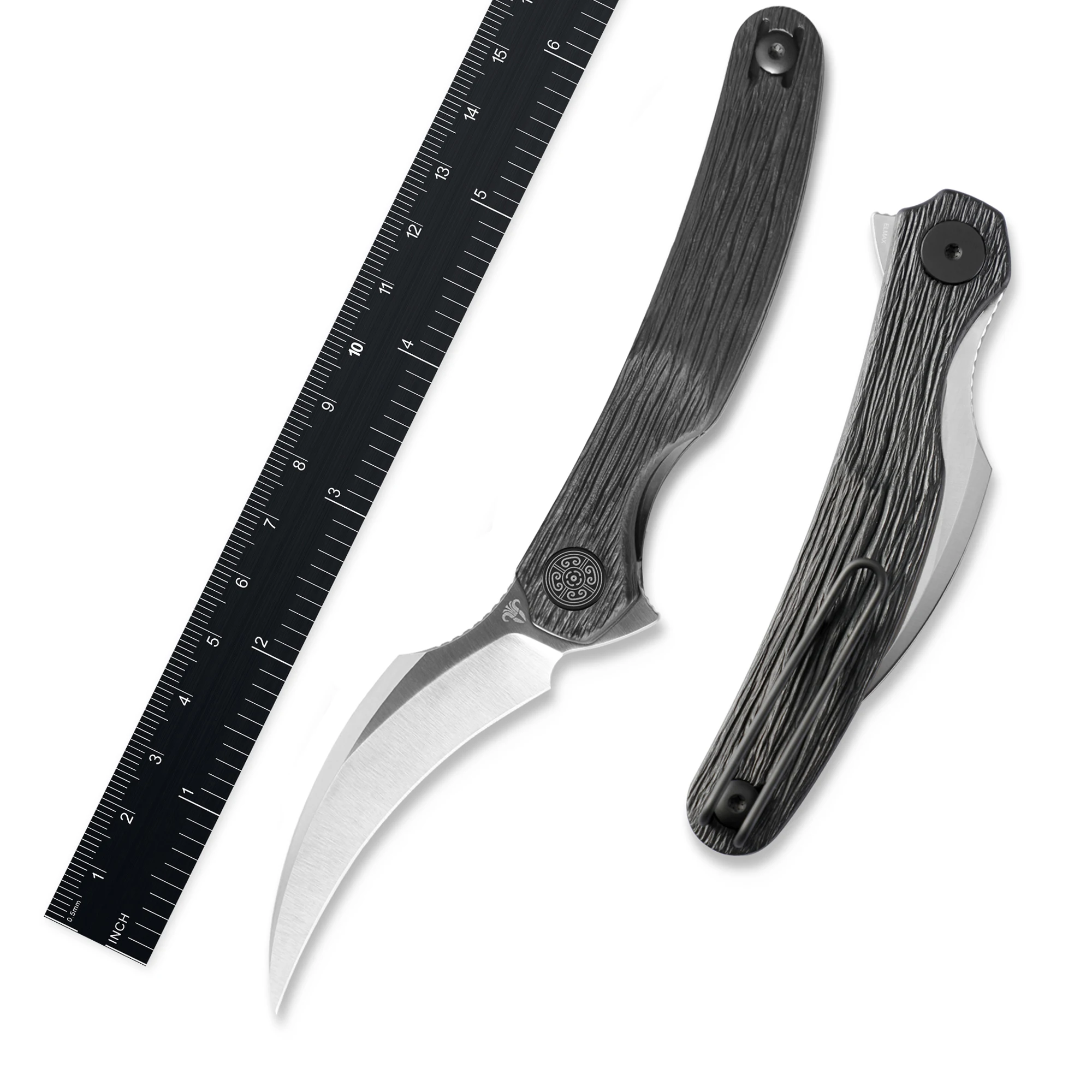 Складной нож с гравировкой