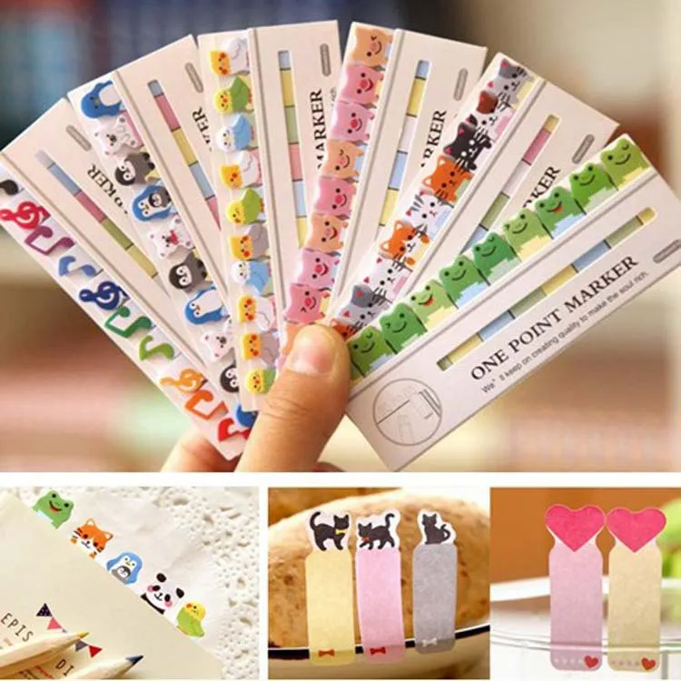 Kawaii Cartoon animal sticky notes Memo Pad paper marker stationery office School supplies cute scrapbooking decoration journal