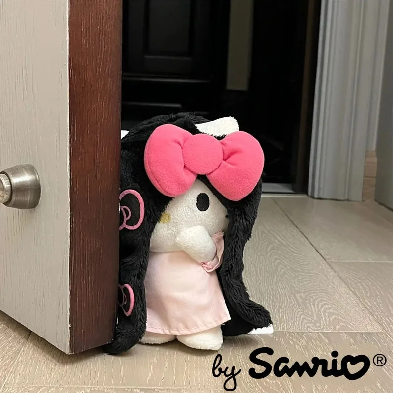 

Sanrio Sadako Hello Kitty Plush Doll Keychain Bag Pendant Accessories Anime Kawaii Cute Creative Halloween Christmas Girls Gifts