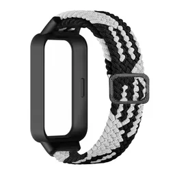 Nylon Loop Strap with Bumper Wristband - Durable Replacement Band for Redmi Band 3 (1)
