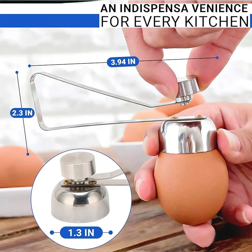 304 Stainless Steel Egg Opener Kitchen Cracker Creative Household Cutter Shell Opening
