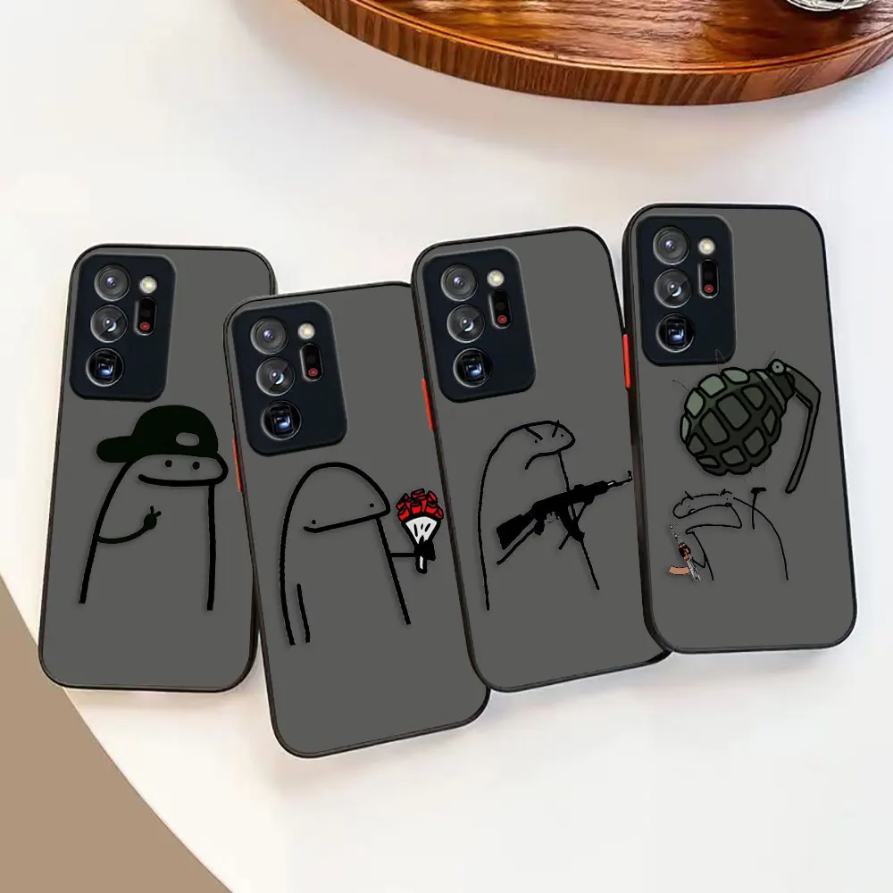 

Matte Phone Case for Samsung NOTE 20 10 9 8 A13 A12 A10 A11 7 A05 A04E A04 A03S A02S A03 5G ULTRA Plus Case Funny Line Graffiti