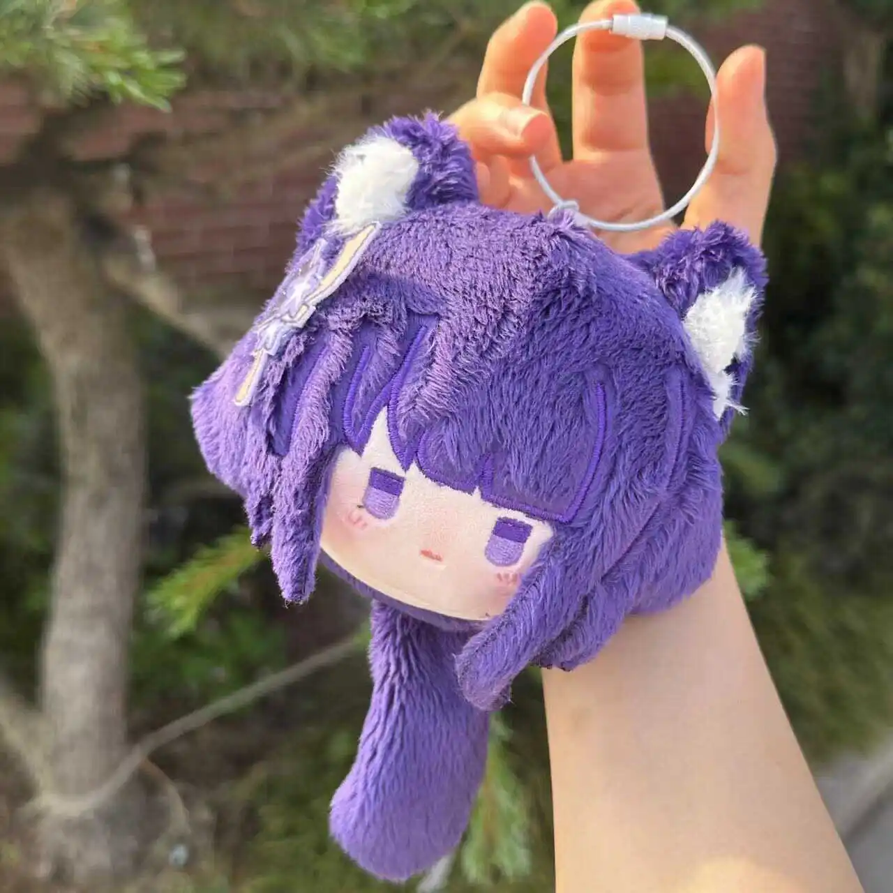 

Anime Genshin Impact Raiden Shogun Cute Animal Plush Doll Pendant Dango Keychain Cosplay Stuffed Toys Cartoon Gift