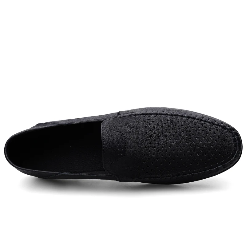 Split Leather Men Loafers Slip On Flats Casual Shoes For Men Moccasins Super Soft Men Footwear For Summer And Spring