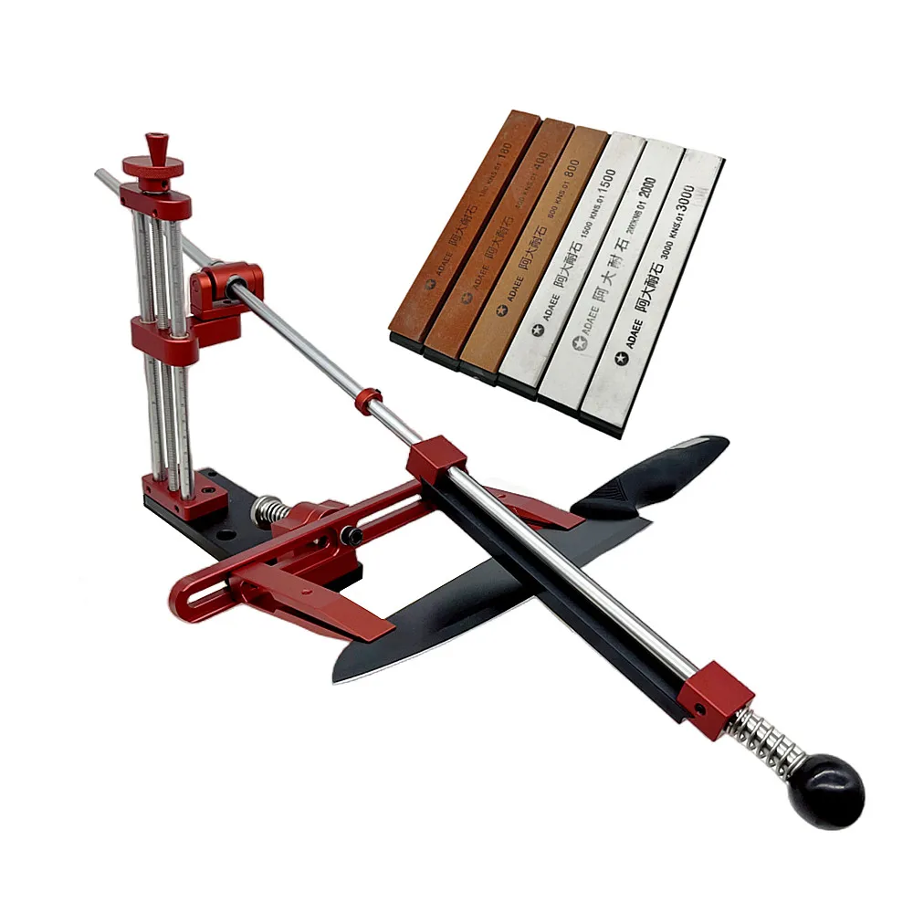 Professionelle Messer Spitzer 360 ° Rotation Fest-Winkel Aluminium Legierung Küche Chef Messer Schärfen Kit Schleif Halten Werkzeuge