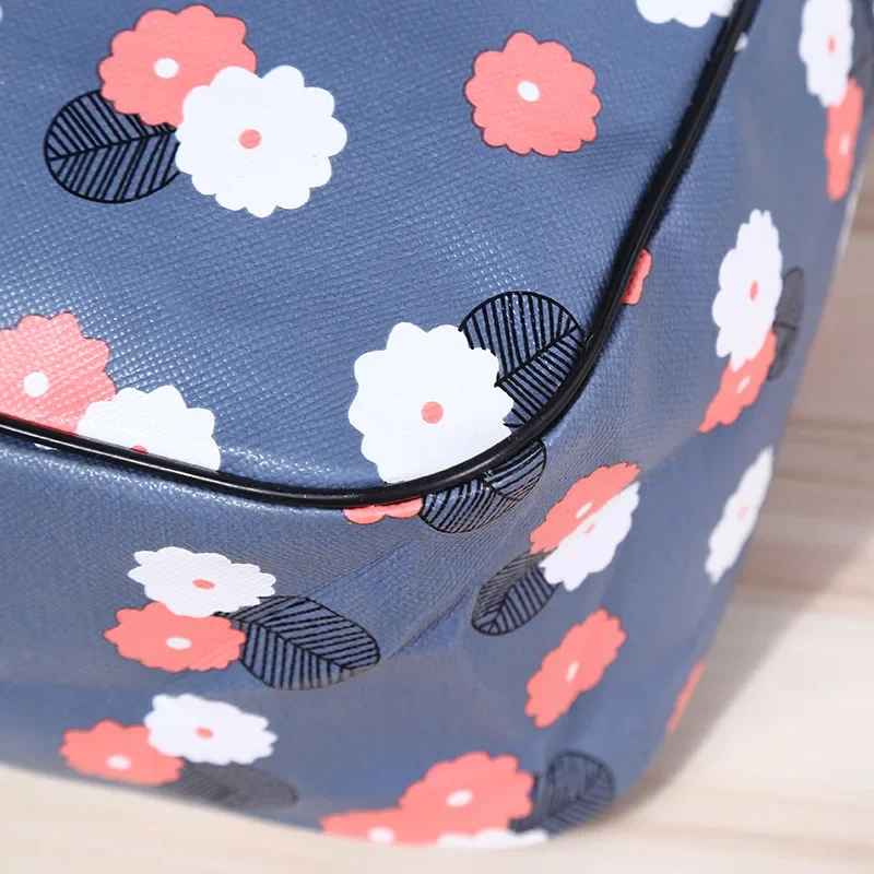 New Girl Outside Travel Toiletry Bag Case Femal Zipper Makeup Bag Organizer Fashion Flower Print Women Tote Large Cosmetic Bag 5