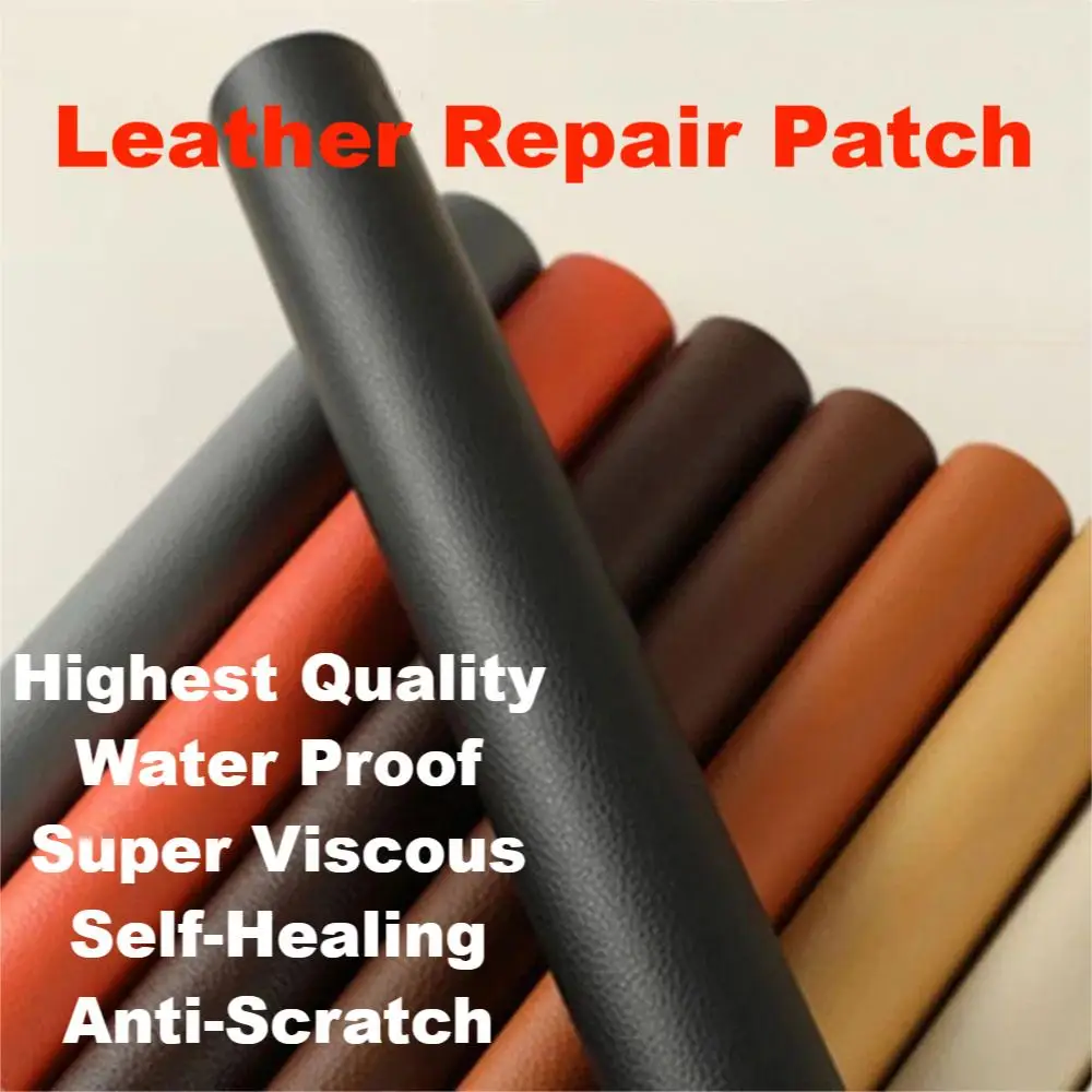 50cm*138cm Self Adhesive Leather Perfe Repair Patch Sofa Furniture Seat Car Fix Mend PU Leather Powerful Sticker Refurbishing leather repair tape leather repair sticker leather patch leather repair leather repair material leather repair patch self adhesive leather sticker