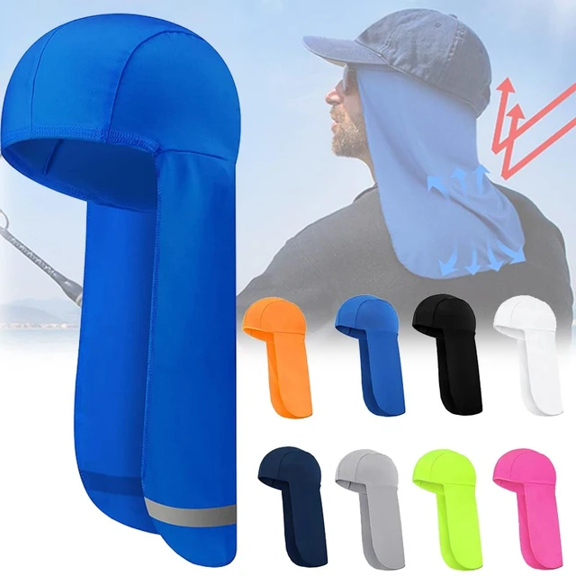 Cycling Sun Shade Cooling Cap Outdoor UV Protection Wide Brim Elastic  Polyester Hard Hat Neck Protector For Fishing Hiking Hot - AliExpress