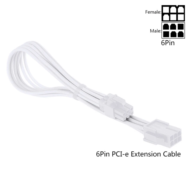 Sleeve Extension Power Supply Cable Kit - 30cm, 24-pin ATX/EPS, 8-pin PCI-E GPU, 8-pin CPU, 6-pin PCIE, 4-Pin CPU with Combs - 18 AWG Description Image.This Product Can Be Found With The Tag Names Computer Cables Connecting, Computer Peripherals, PC Hardware Cables Adapters, Sleeve extension power supply cable