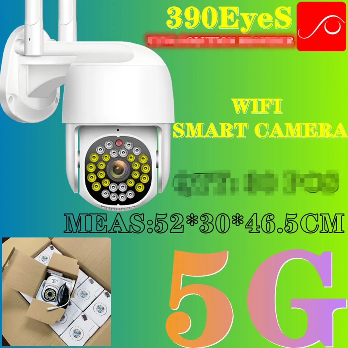 2.4G&5G Dual Band WIFI Wireless PTZ IP Dome Camera Home Security CCTV Monitor Full Color Night Vision  Auto Tracking