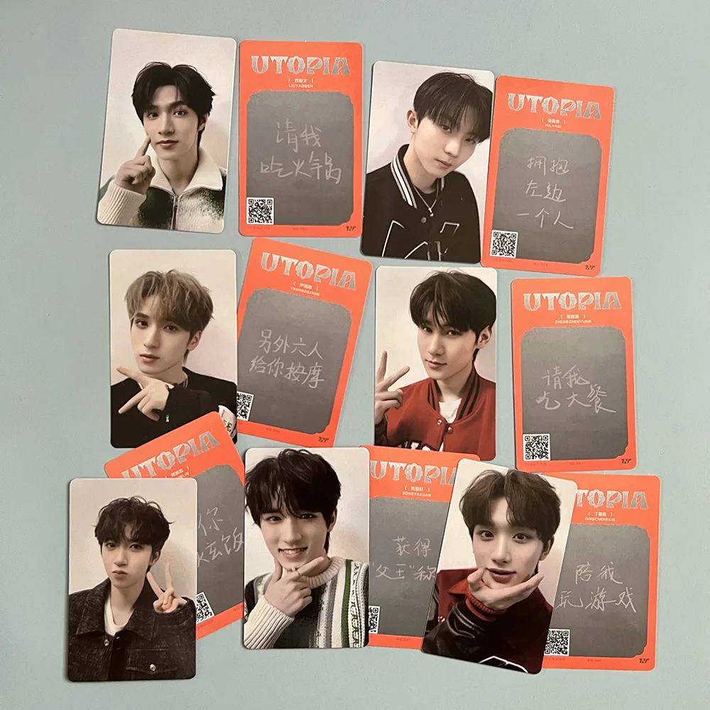 

KPOP TNT 2ND Album UTOPIN PhotoCards 7pcs Bright Film LOMO Card DingChengXin Two-Sided Paper Cards SongYaXuan MaJiaQi Fans Gifts