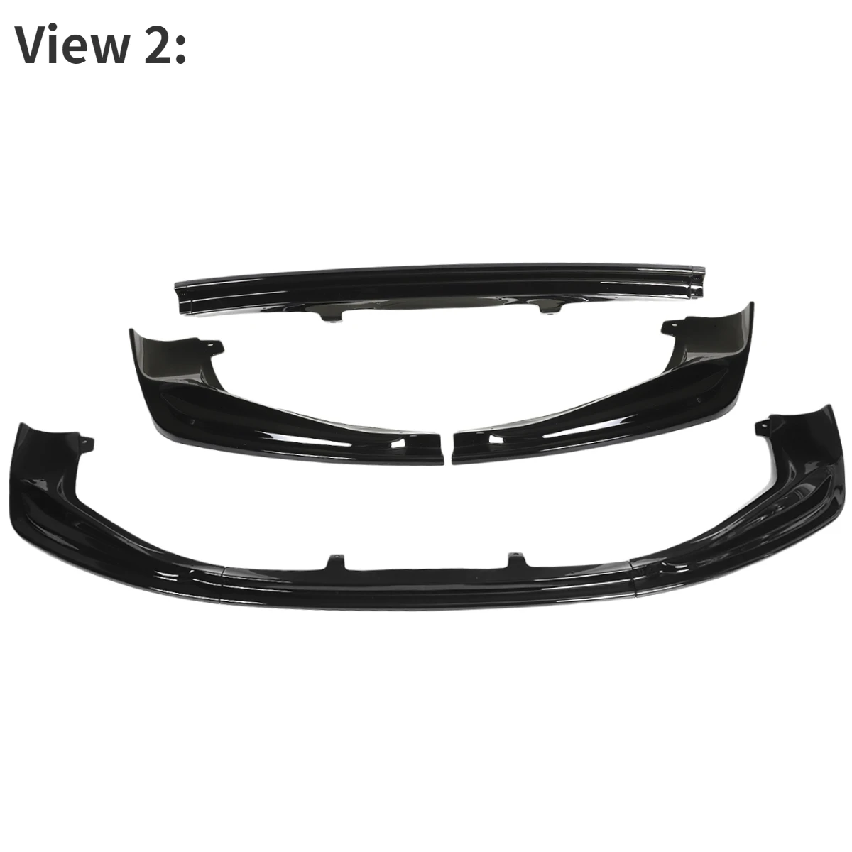 Matzwarte Auto Voorbumper Splitter Lip Diffuser Spoiler Body Kit Voor Lexus Is250 350 200T 300 Awd F-Sport Stijl 2014-2016