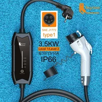 feyree EV Charger Type2 16A 3.5KW 1Phase GB/T / Type1 Current Adjustable 3.5m Cable Portable Charging Box for Electric Vehicle - Image 4