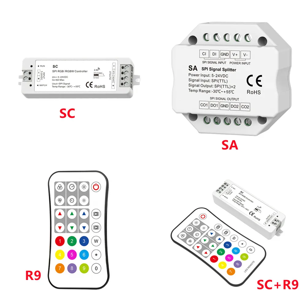 

Фонарь управления Wi-Fi RF SPI RGB/RGBW фонарь для 45 видов цифровых IC RGB/RGBW/WS2811/WS2812B фонарь