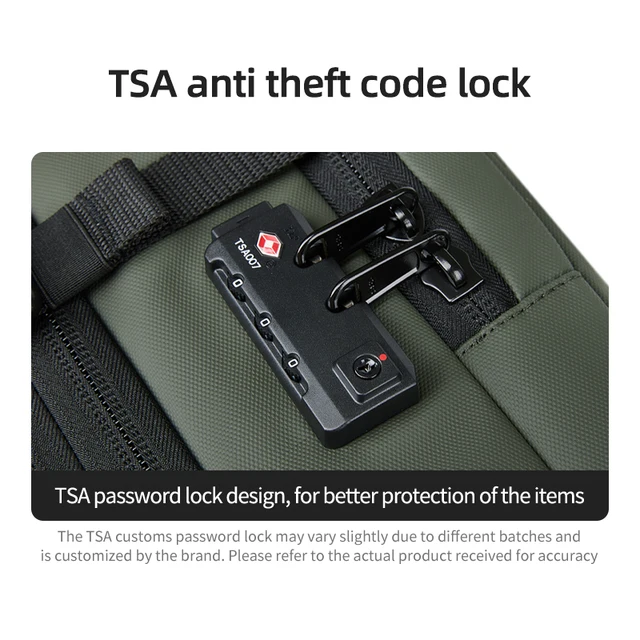 Men Travel Backpack 17 inch vacuum compression Laptop Backpack 6