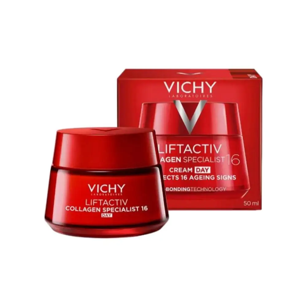 Vichy Liftactiv קולגן מומחה קרם 16 יום מטרות 16 סימני הזדקנות נגד הזדקנות לחות פנים עם טכנולוגיית קולגן