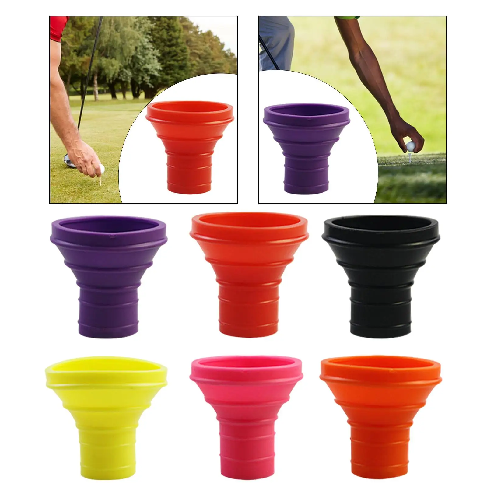 Golf Ball Retriever, Golf Ball Grabber, Picker Rubber for Golf Putter Training