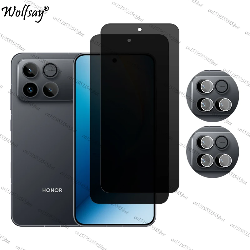 Enhanced Privacy Screen Protector with Anti-Spy Tempered Glass & Camera Lens Guard