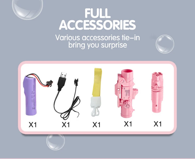 Bubble Gun Toy With Backpack Bubble Machine Electric Launcher_voghion.com