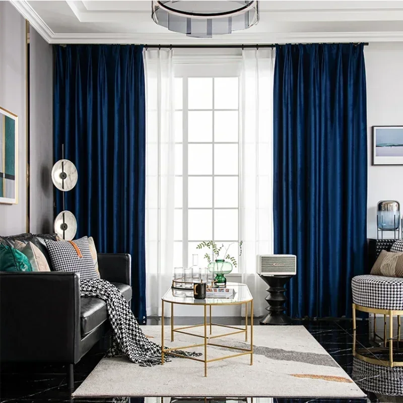 Window curtains for living room bedroom kitchen european solid color tulle