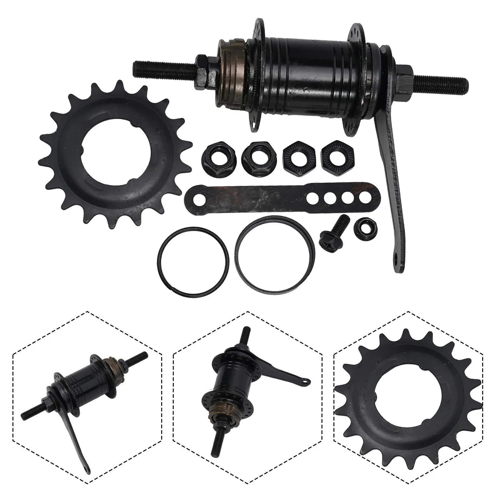High Performance Coaster Brake Rear Hub 36 Spoke Holes Compatible