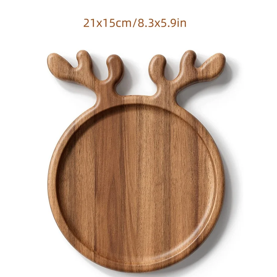Reindeer Antler Wooden Serving Tray 4