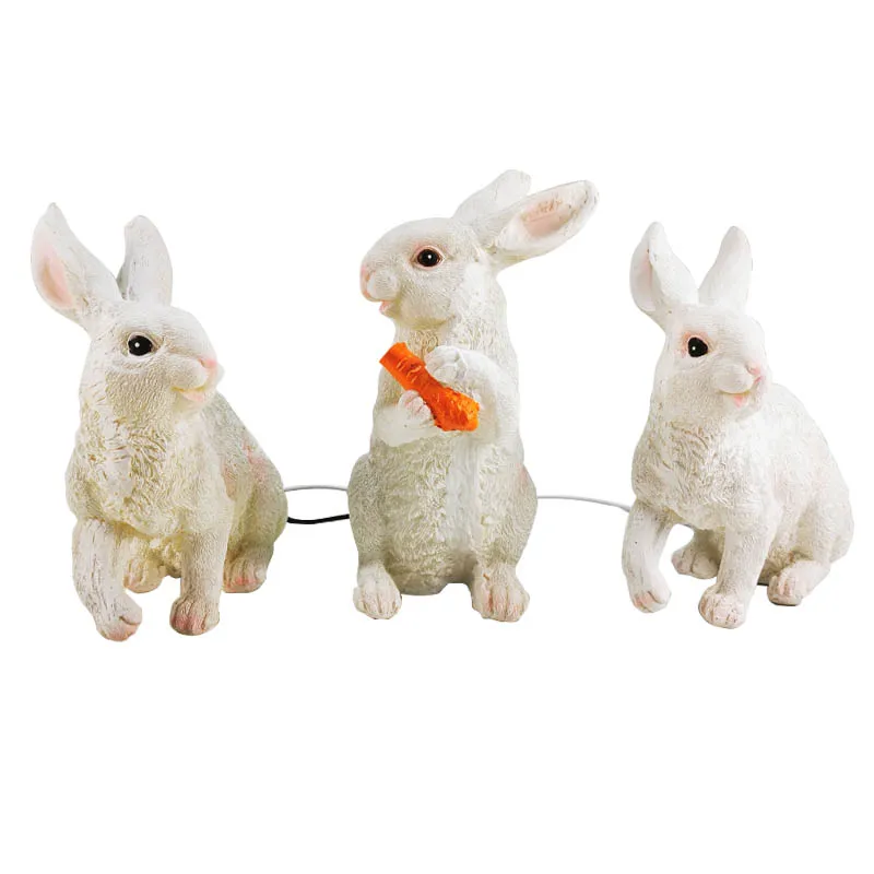 LED rabbit cartoon animal outdoor rainproof luminous park scenic villa courtyard lawn