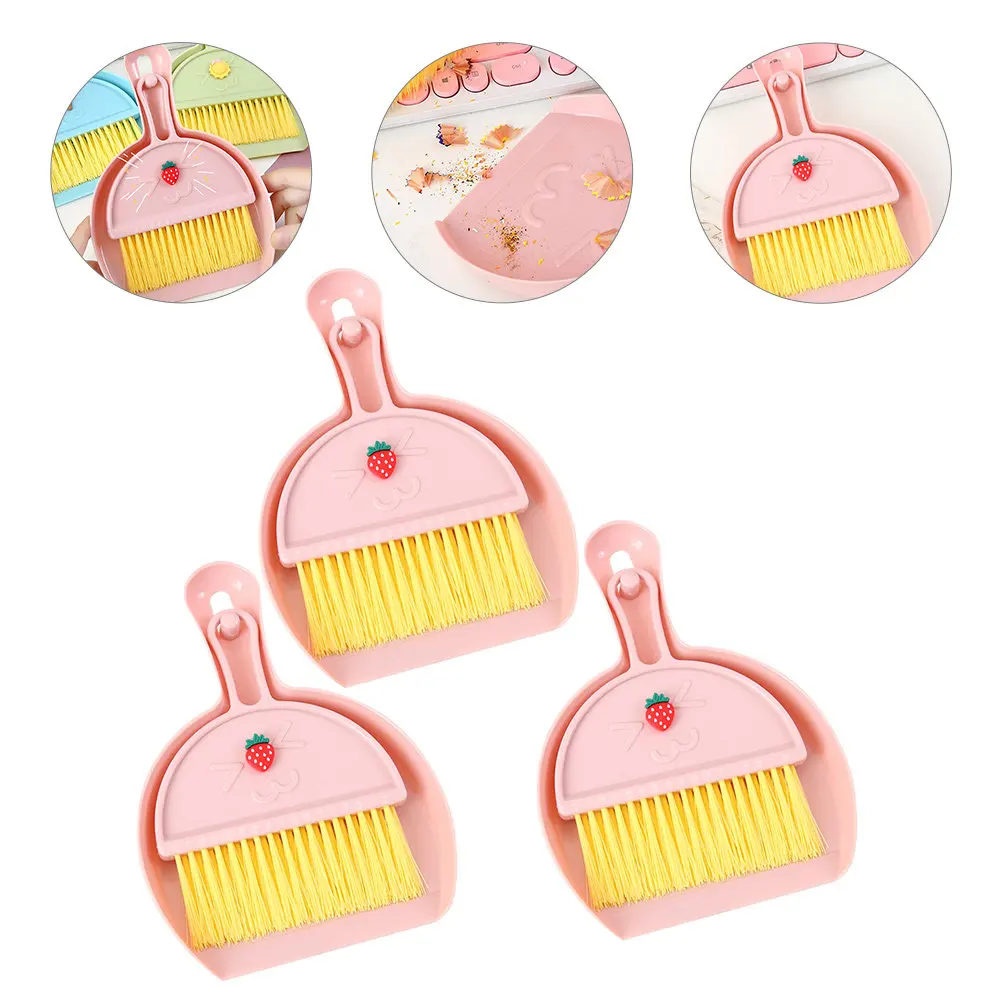 3세트 미니 빗자루와 먼지받이 세트, 키보드, 통풍구, 자동차 내부, 데스크탑, 카메라, 디지털 기기용 프리미엄 디테일 청소 키트