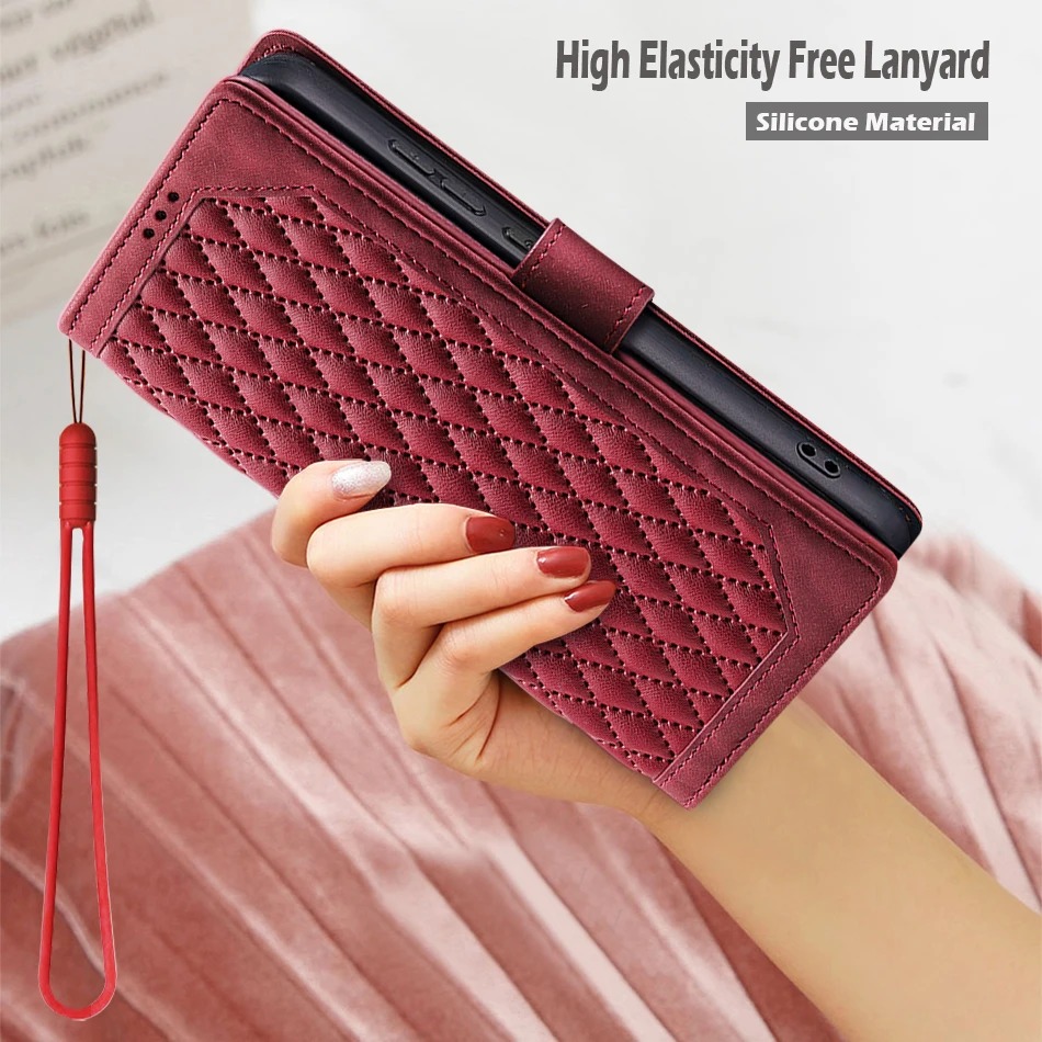 حافظة لهاتف HONOR X9b فتحة للبطاقات محفظة فاخرة مح...