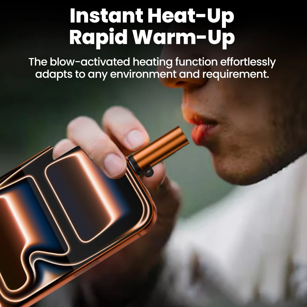 타입 C 미니 시가렛 라이터 휴대폰 OTG 전원 공급 블로우-투-이그나이트 자동 차단 배터리 없음 불꽃 없음 시가렛 라이터 어댑터