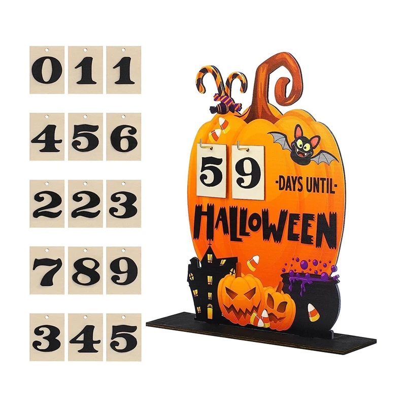 

Halloween Countdown Calendar Wooden Halloween Pumpkin Countdown Calendar Halloween Advent Calendar