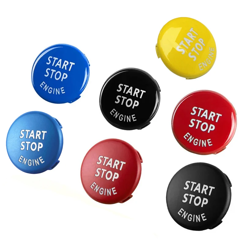 Luxury Car Engine Start Button Replace Cover - Premium Stop Switch - Stylish Automotive Interior Accessory
