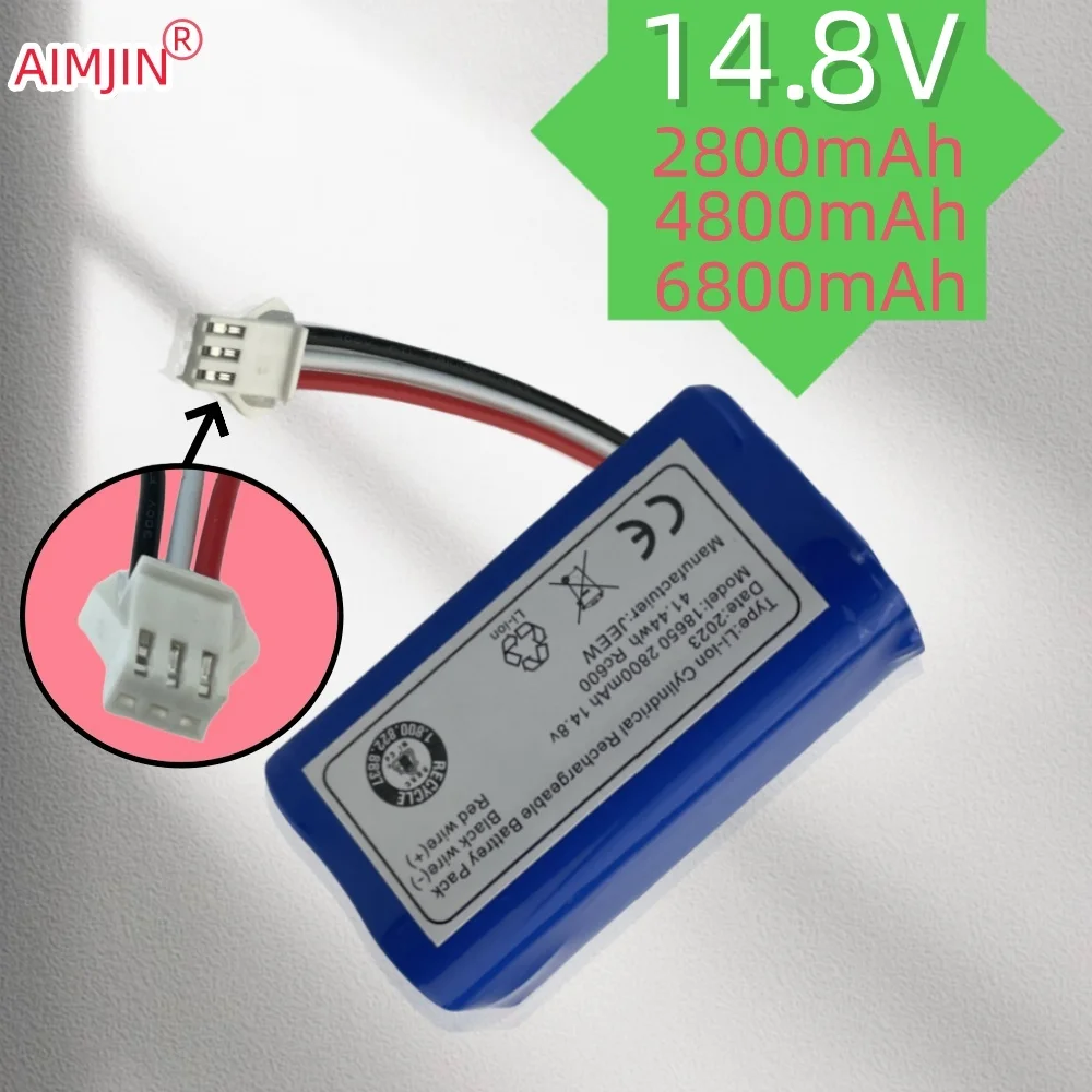 

Vacuum cleaner battery 14.8V2800mAh 4800mAh 6800mAh Robot vacuum cleaner battery ILIFE A4, A40, A4S, A6, A8, V7, V7S V7S Pro V50