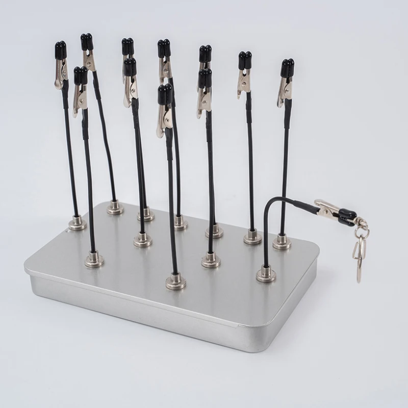 GJJC19B Painting Stand With Alligator Clips - 20pcs Clip Set & Base For Airbrush & Model Parts - View #13