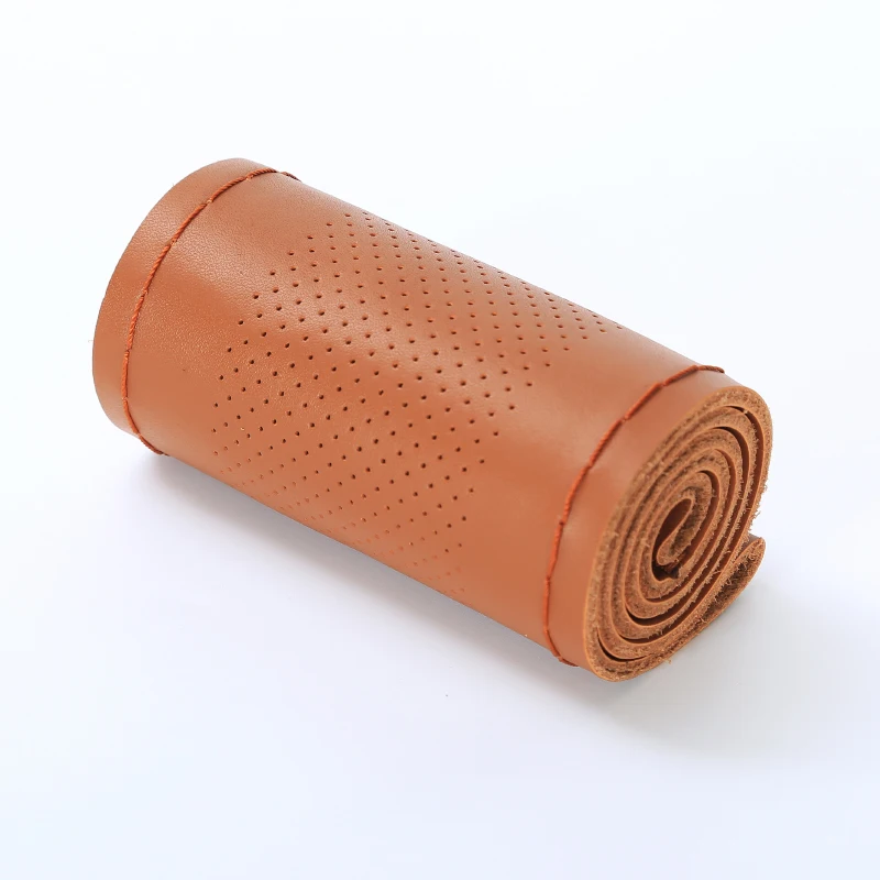 Funda De Cuero Para Volante De Coche DIY Volante De Cuero Trenzado Con