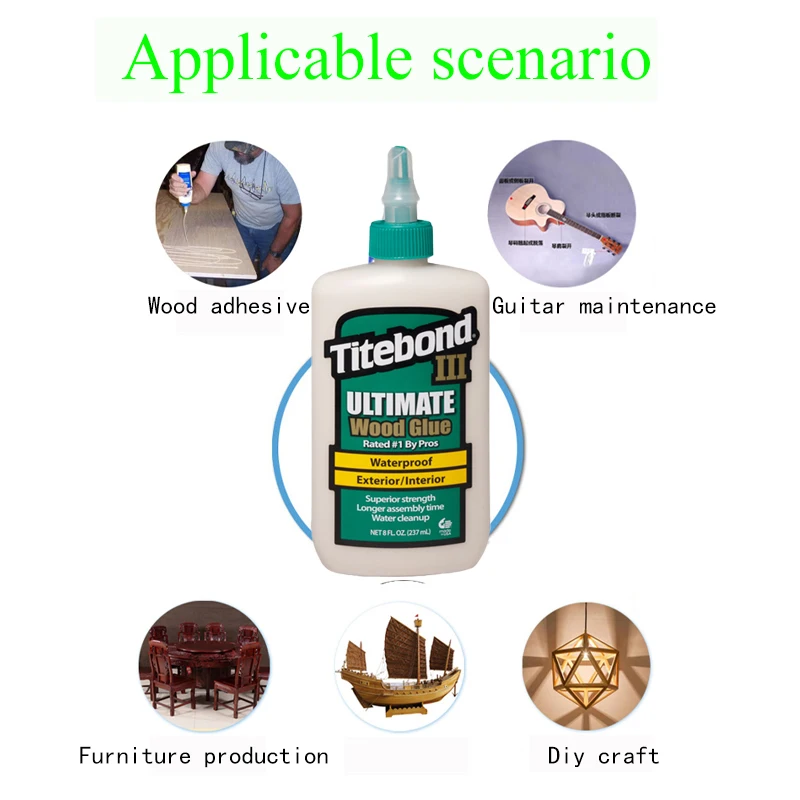 Titebond Ultimate III Woodworking Glue 946ML 1PC For Wood Furniture Chairs Guitars & Instruments Titebond Ultimate Glue