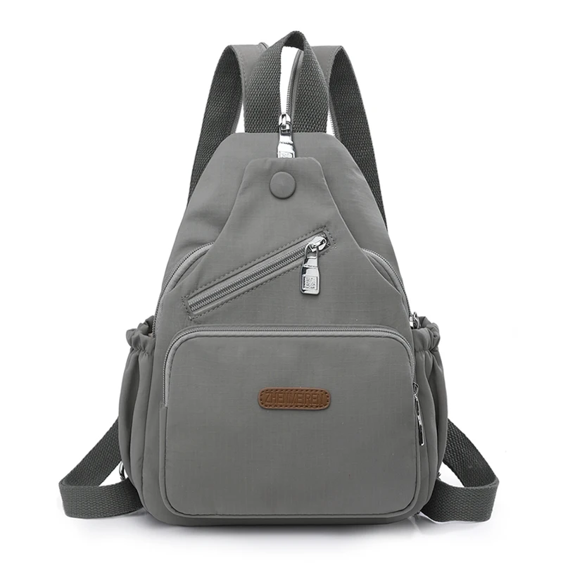 حقيبة ظهر نايلون متعددة الوظائف، متعددة الألوان اختيارية، حقيبة صدر/كتف/حقيبة ظهر صغيرة محمولة باليد للسفر اليومي