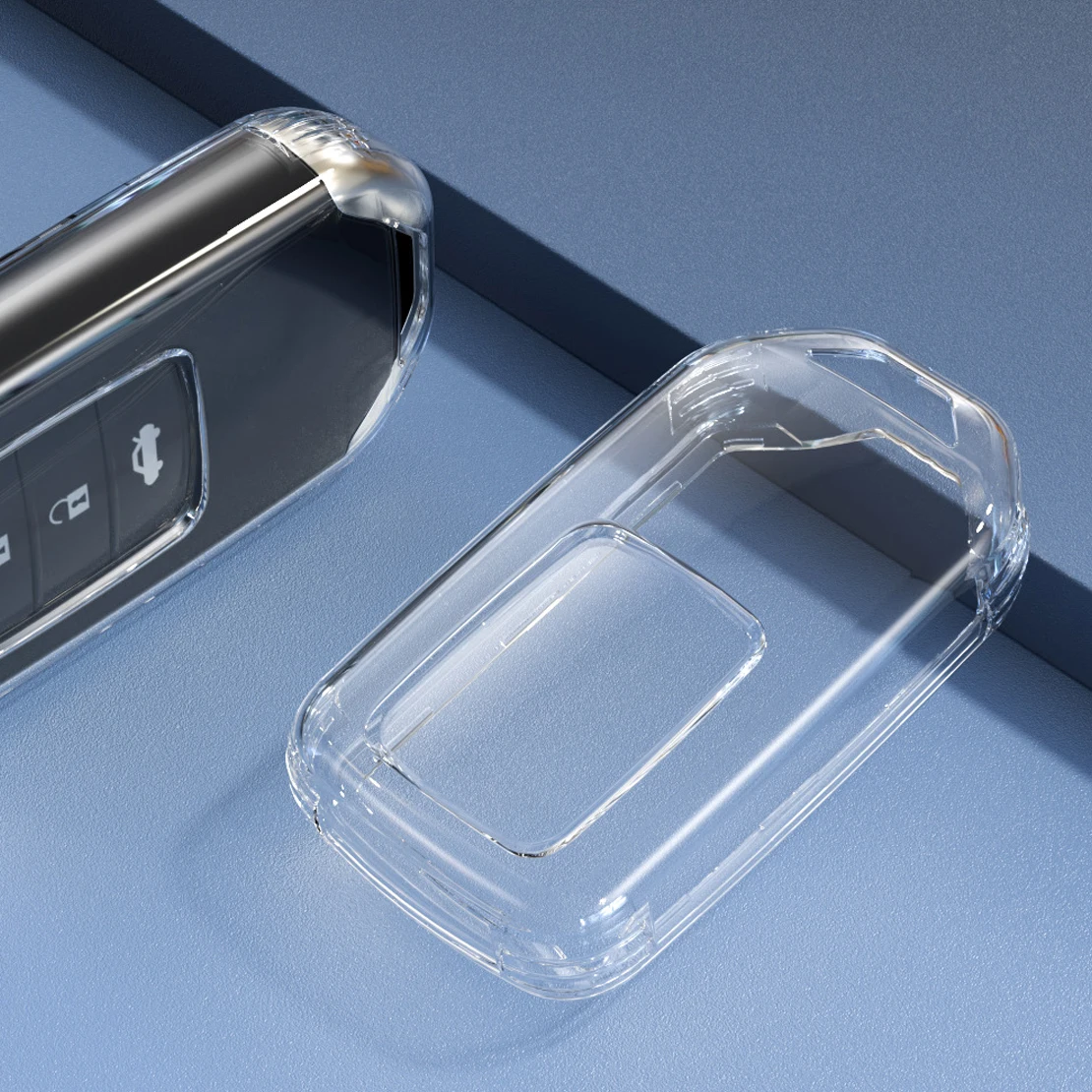 Smart Key Fob Cover Case Holder Clear Tpu Fit For Honda Accord Civic Crv Hybrid Hr-V Odyssey Pilot Ridgeline Insight 2020 2021
