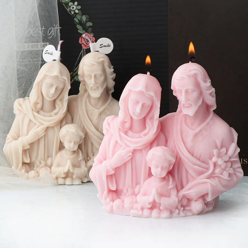 Holy Family Candle Mold 2