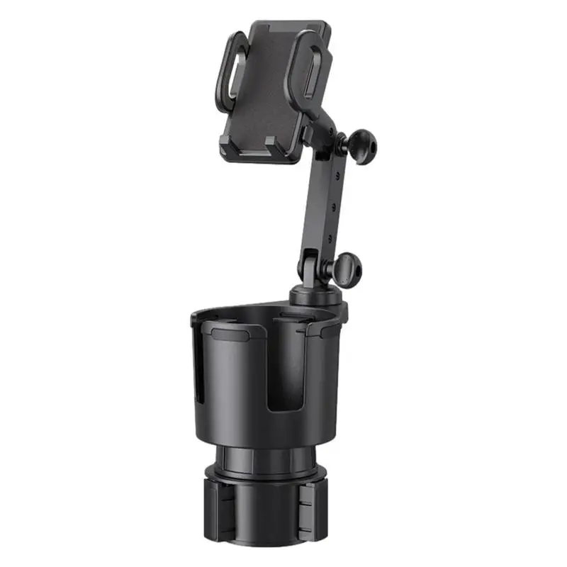 

Phone Cup Holder 2 In 1 Phone Mount For Car Adjustable Base With 360 Rotation Universal Multifunctional Cup Holder Cell Phone