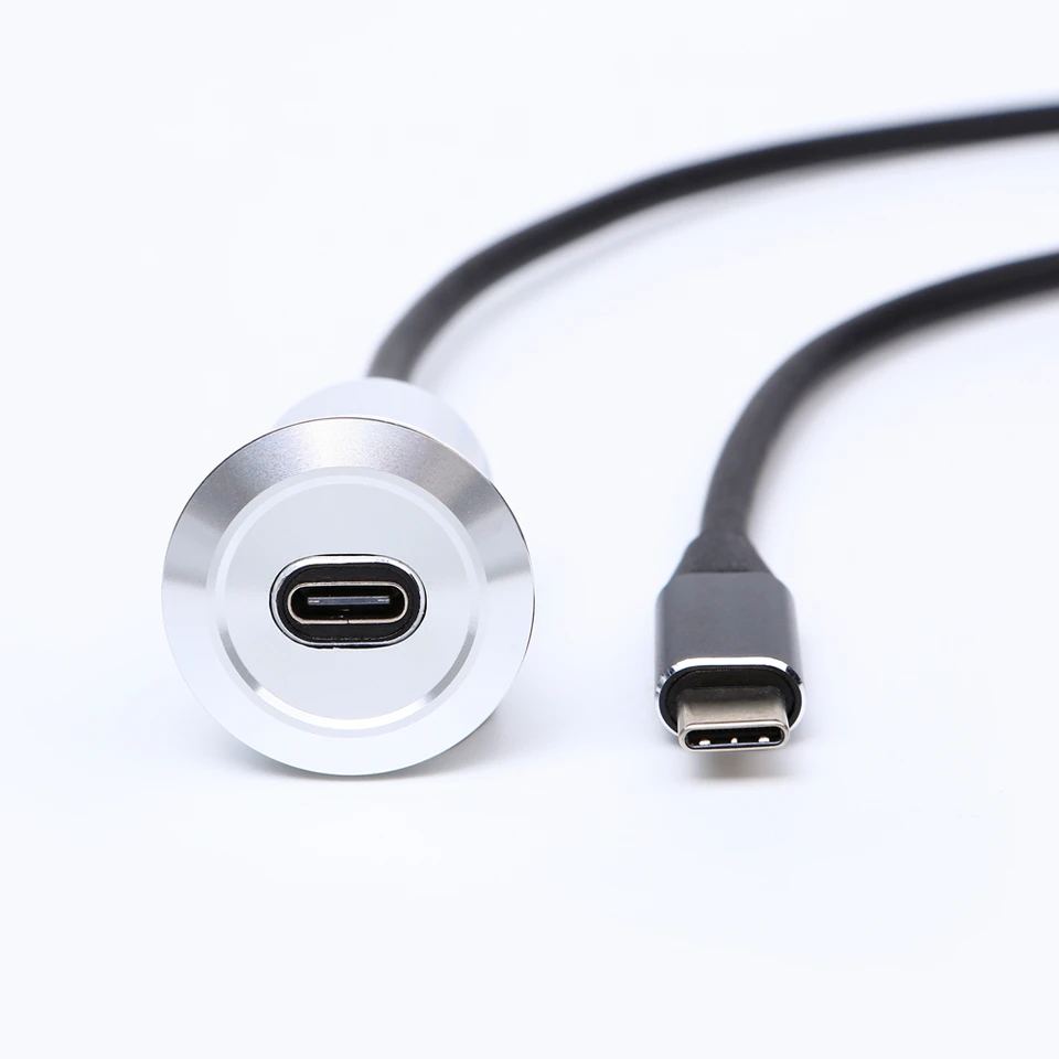 22 millimetri USB connettore presa montaggio a pannello USB-C tipo di metallo presa/connettore/USB C femmina a femmina