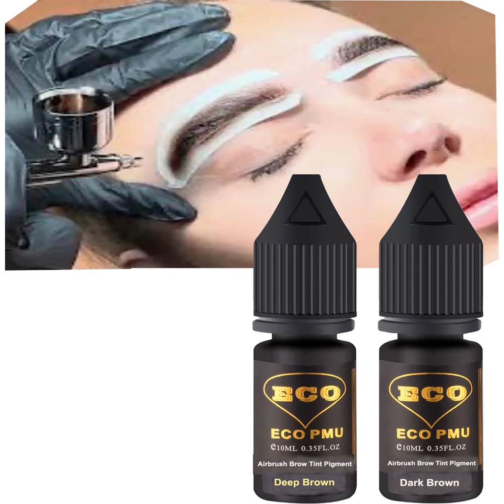 ECO PMU Airbrush Brow Pigment for Hybrid Dye&Tint 10ml tattoo ink tattoo ink pigment