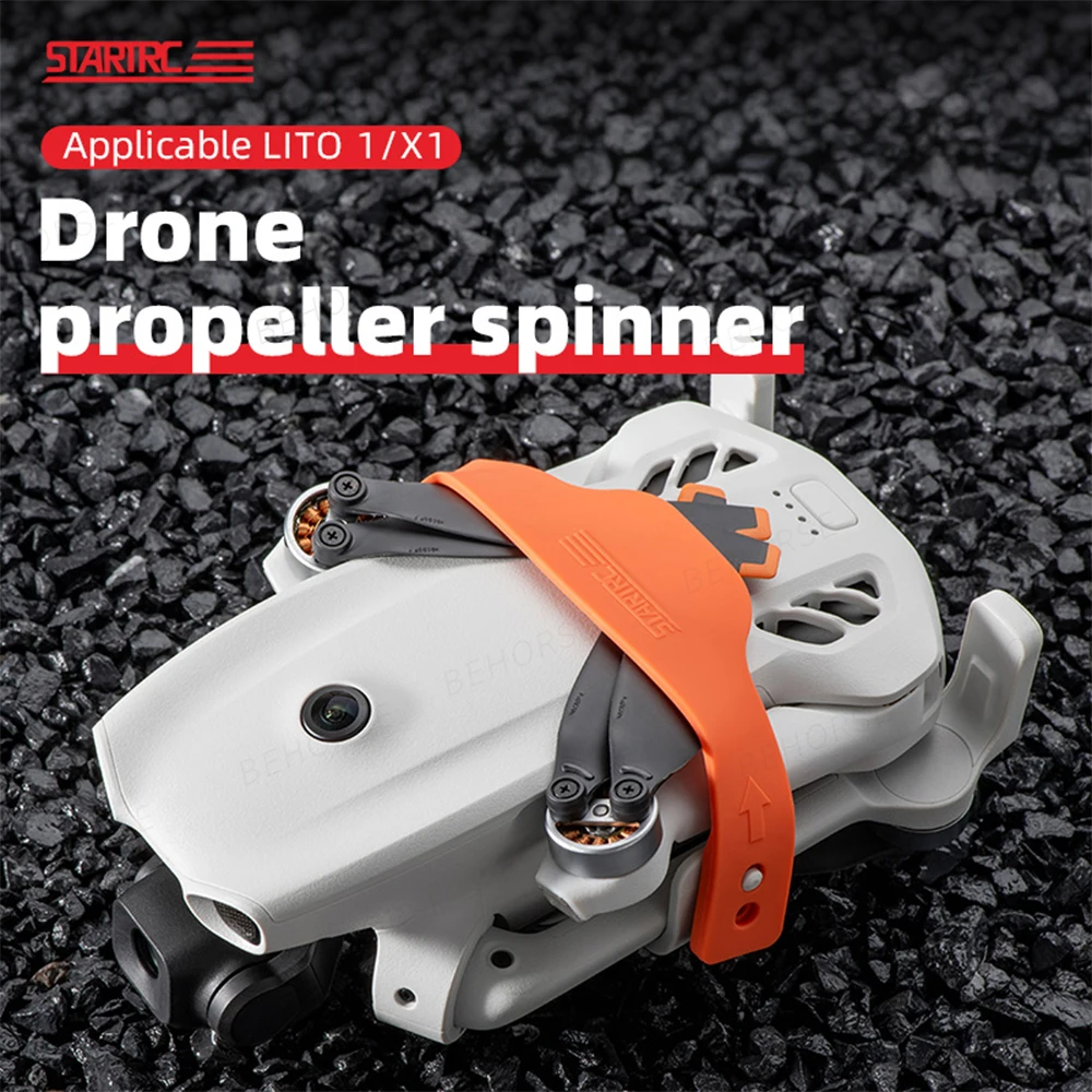 Vue rapprochée du support d'hélice pour DJI LITO 1, protection et rangement intégrés