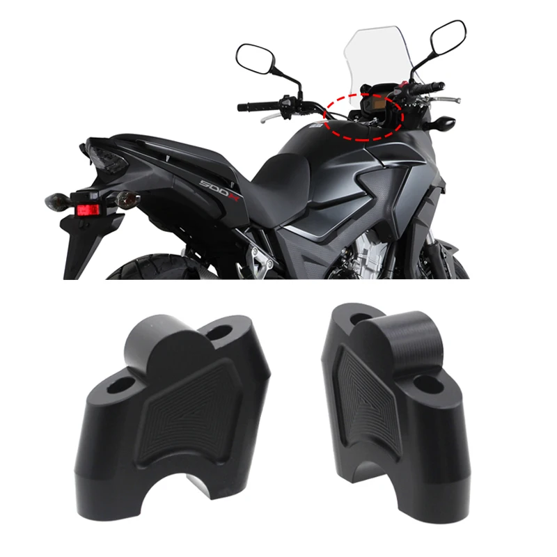 

For HONDA CB500X CB500F CB 500X CB500 X CB500 F 500F 2013-1017 2016 Motorcycle Aluminum Handlebar Riser Bar Mount Handle Clamp