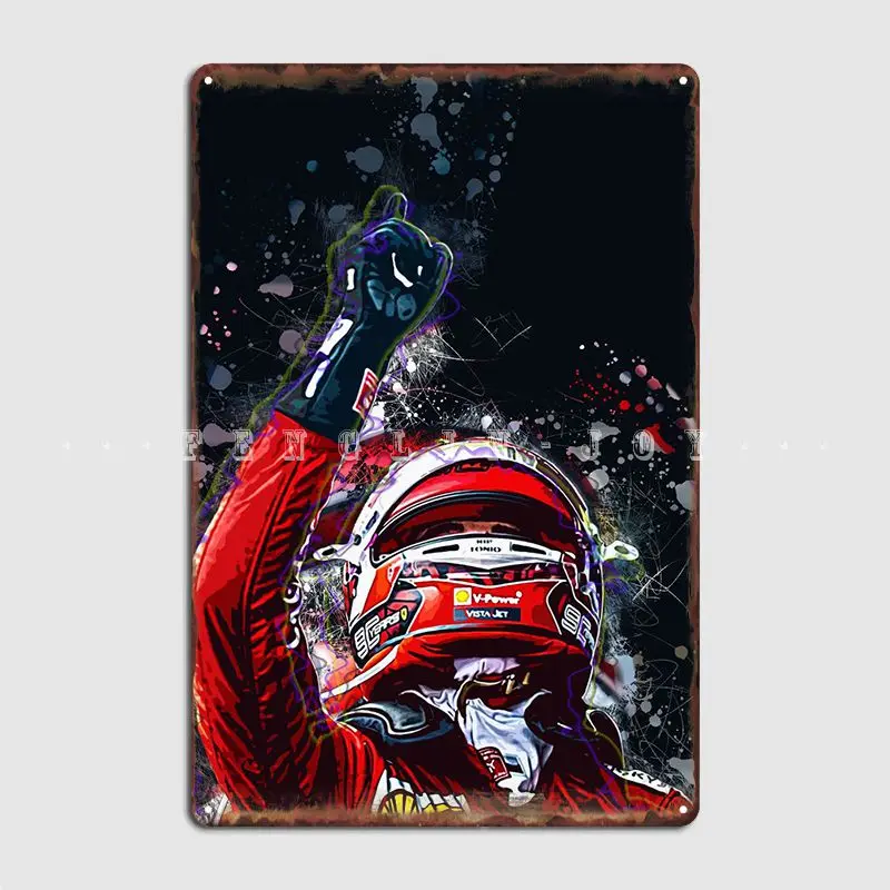 Charles Leclerc Metal Sign Wall Pub Custom Kitchen Garage Decoration Tin Sign Poster