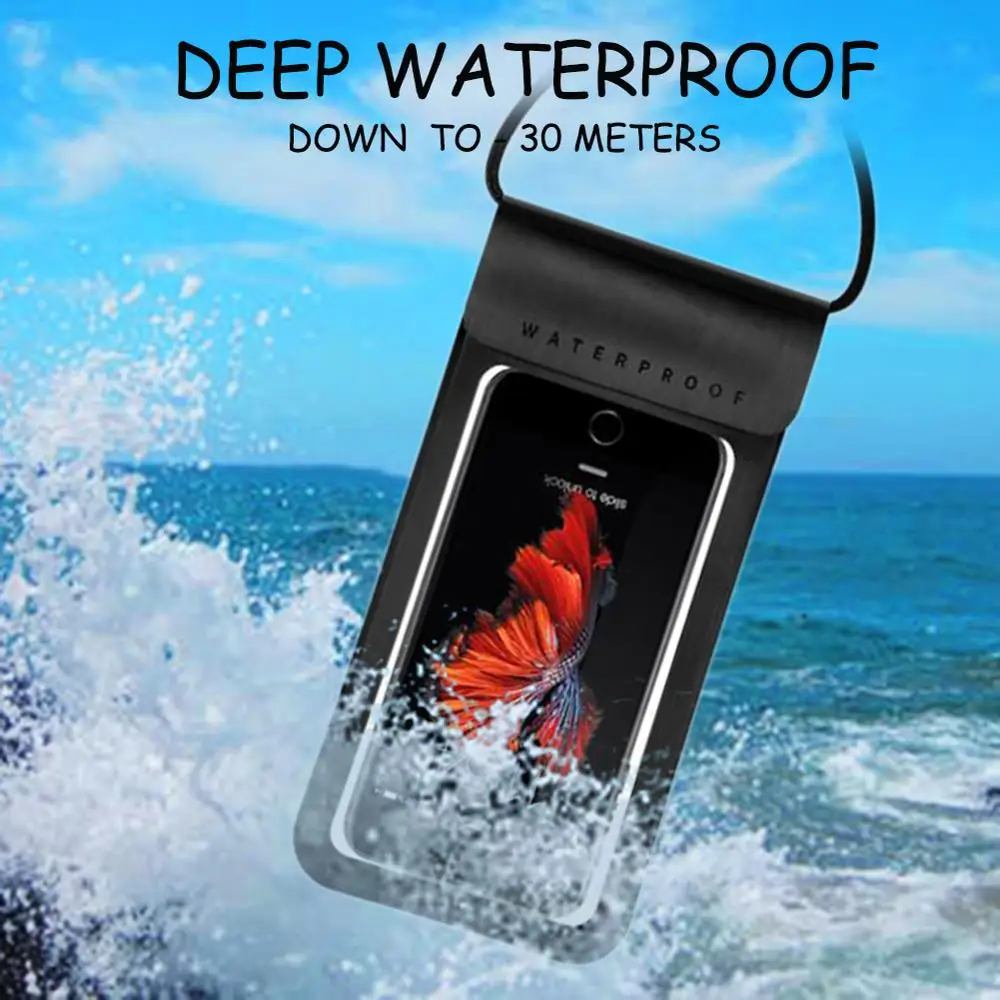 

Waterproof Phone Case Cover Touchscreen Cellphone Dry Diving Bag Pouch with Neck Strap for iPhone Xiaomi Samsung Meizu
