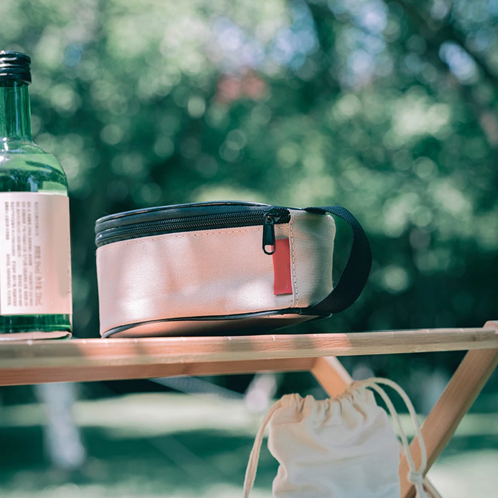 300ml Outdoor Camping Cooking Utensils Tableware Handbag Camping Bowl Stainless Steel Camping Kitchen Set
