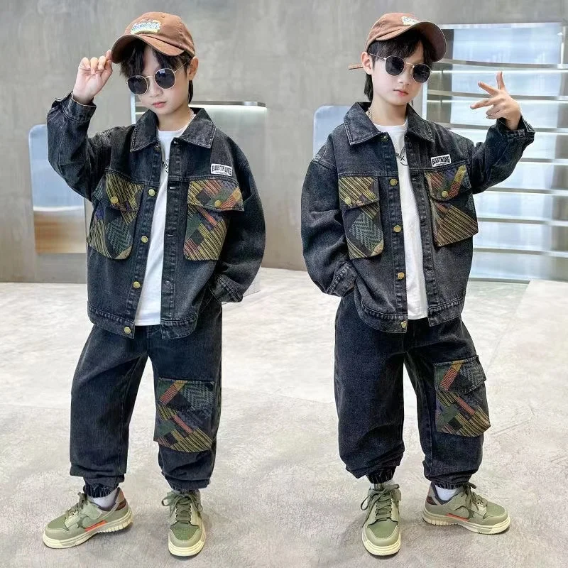 Kids Mustard & Black Graphic Tracksuit Set – Generation Fashion main image 1