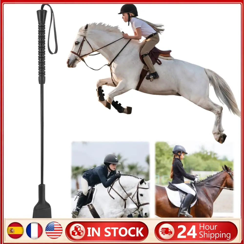 21 Inch PU Leather Horse Whip for Equestrian Training